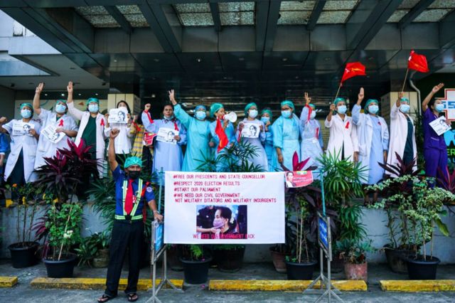 Health workers across the country have joined the Civil Disobedience Movement since February.