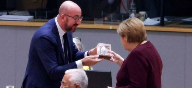 Chủ tịch Hội đồng châu Âu, Charles Michel và Thủ tướng Merkel, 22 tháng 10