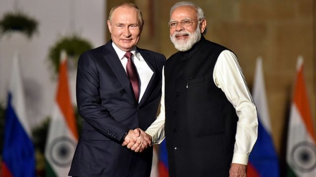 Tổng thống Nga Putin and Thủ tướng Ấn Độ Modi có mối quan hệ tốt đẹp